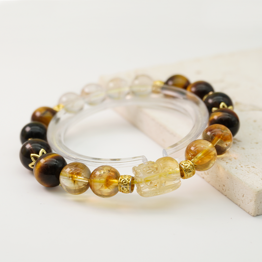 GoldDominator Bracelet: Wealth, Courage,  Natural Power