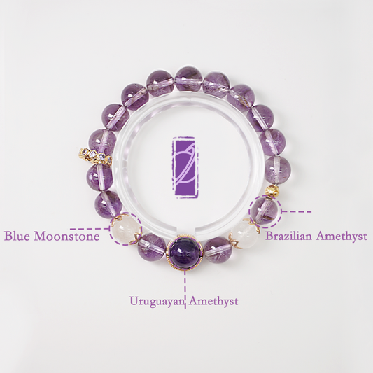 Purple Jade Radiance Bracelet ——A Symbol of Spiritual Elegance & Inner Wisdom