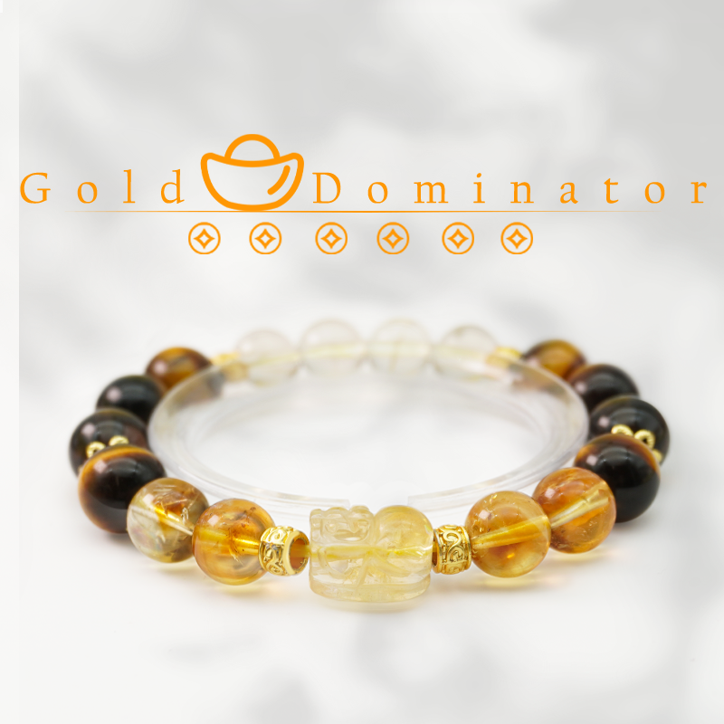 GoldDominator Bracelet: Wealth, Courage,  Natural Power